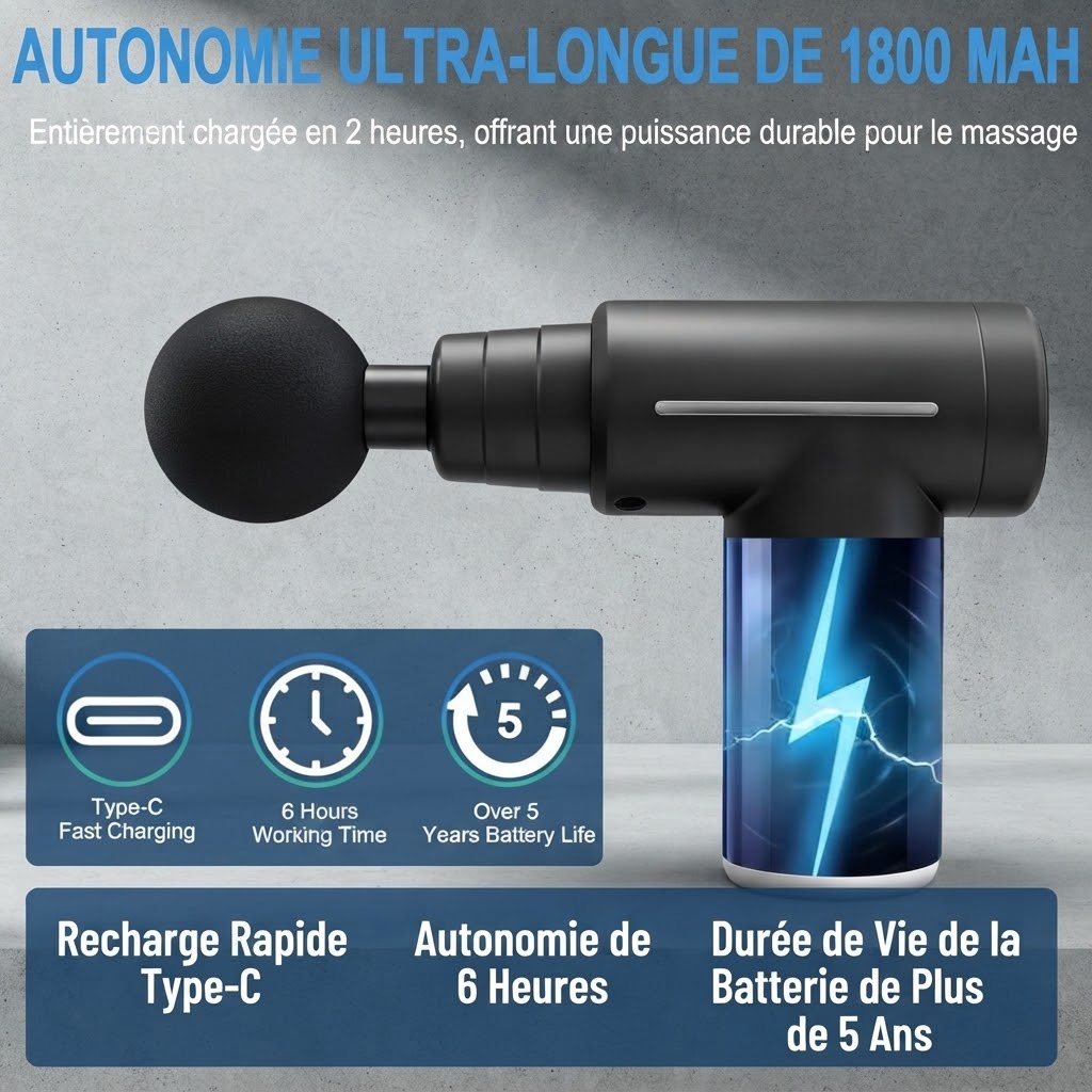 Pistolet de massage musculaire